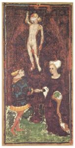 Visconti-Sforza Lovers tarot card
